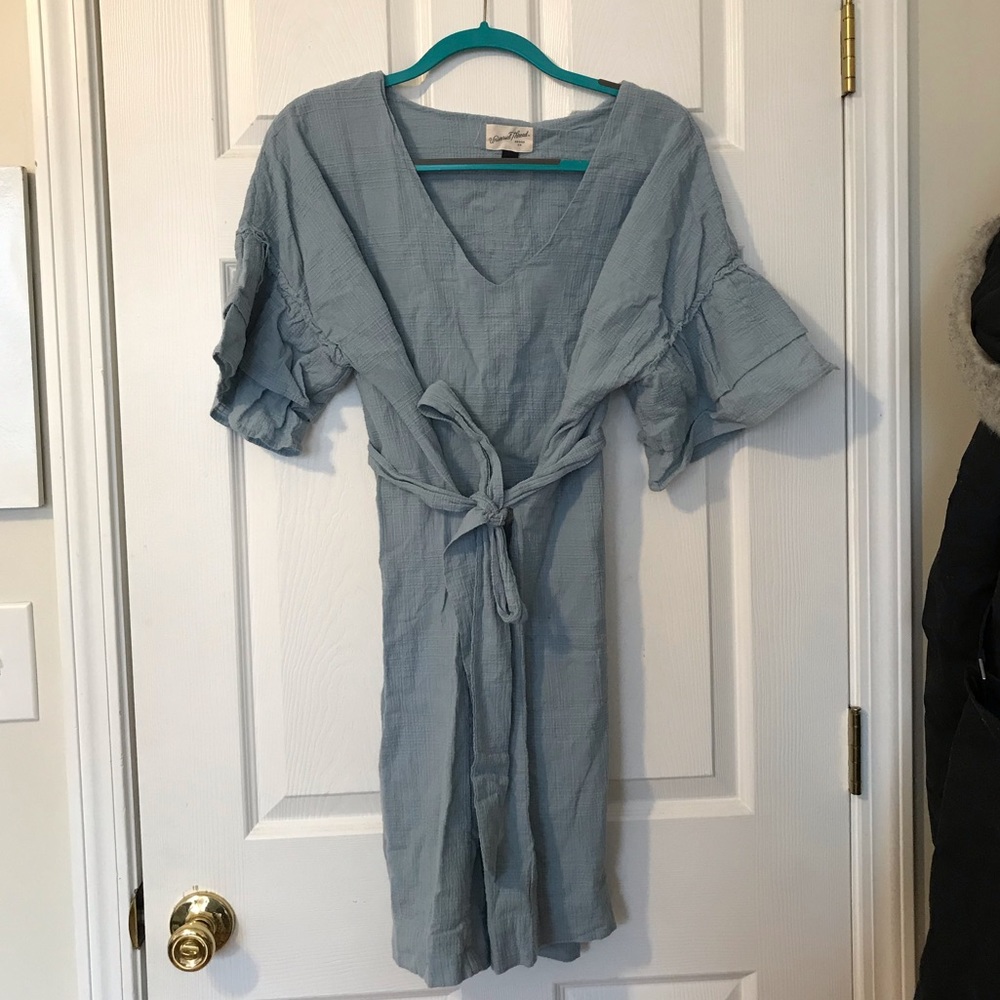 Ruffle Sleeve Dress